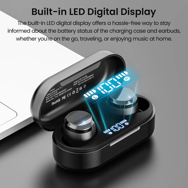 Tonal Dots (T12) Wireless Earbuds Bluetooth 5.3 Built-in ENC-TOZO