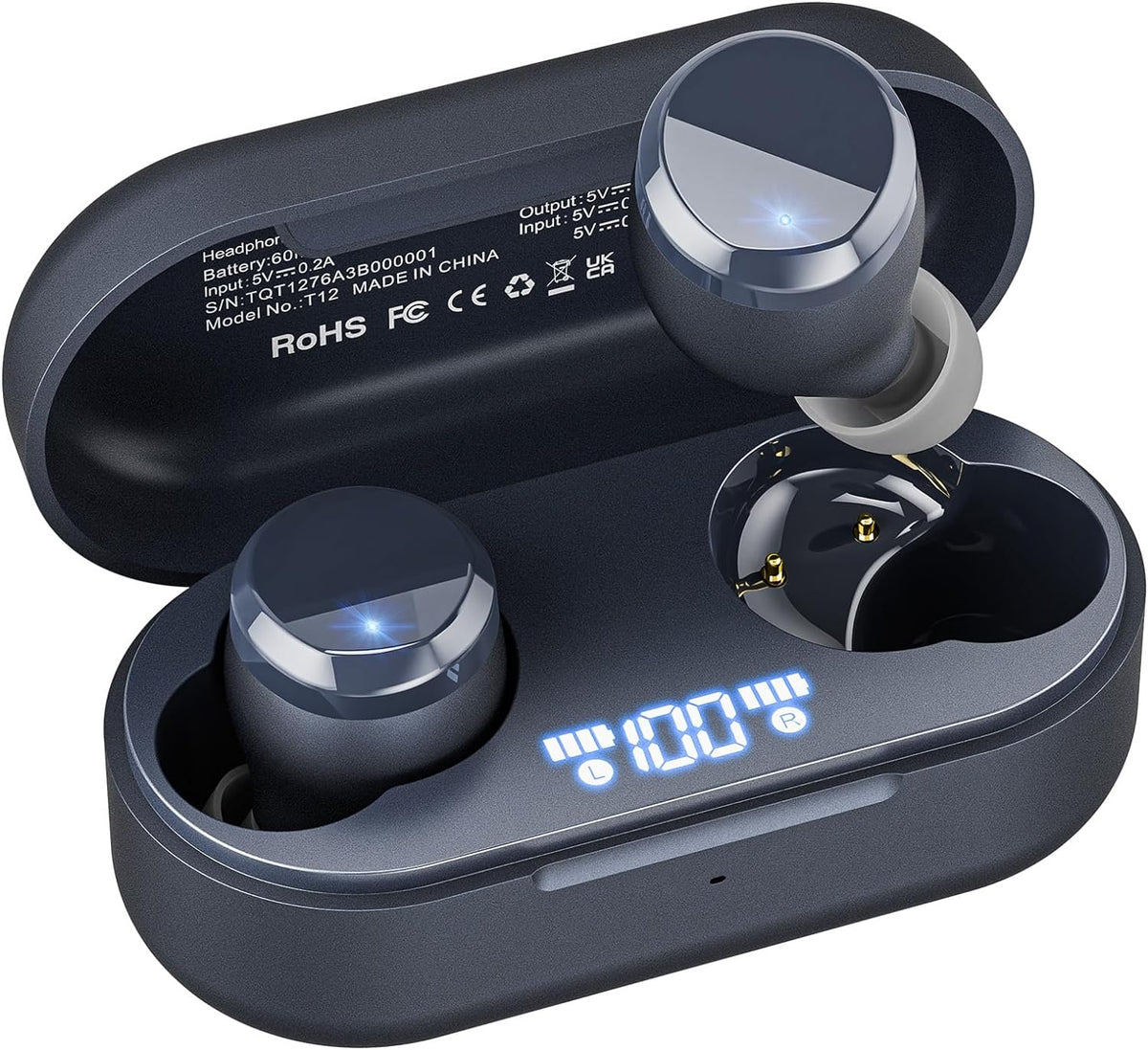 Tonal Dots (T12) Wireless Earbuds Bluetooth 5.3 Built-in ENC-TOZO