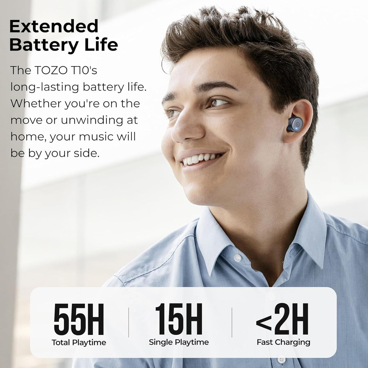 The Tozo T10 waterproof ear buds with millions of TikTok views are reduced  to $18.99 on