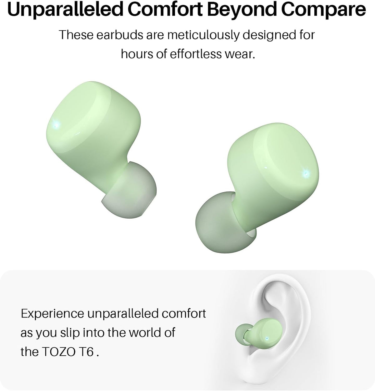 TOZO T6 True Wireless Earbuds Bluetooth Headphones India