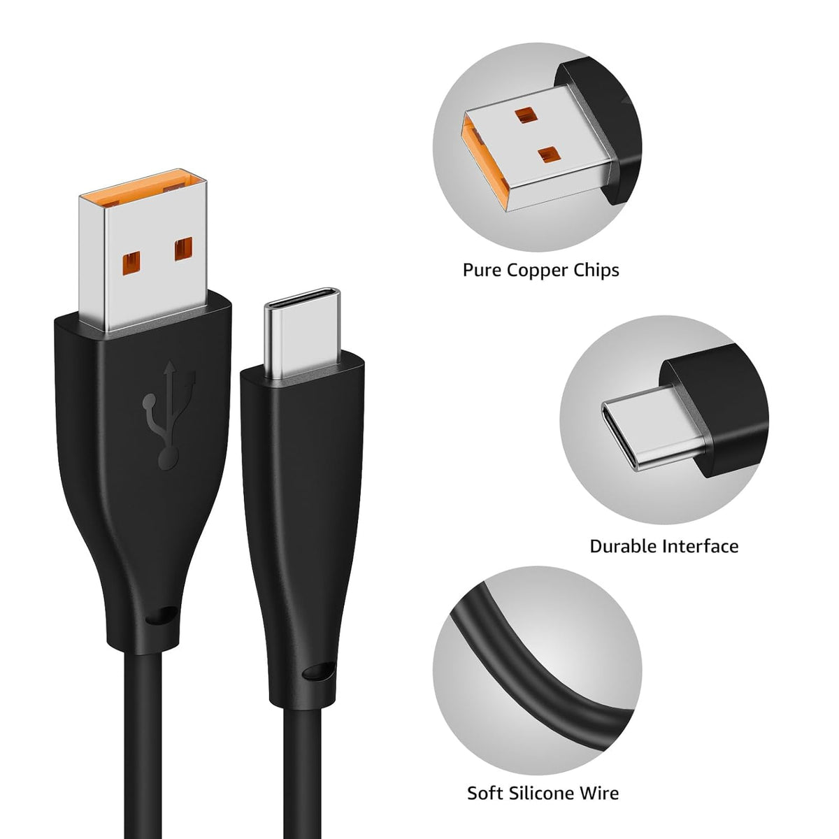 Cable de carga USB-C a USB-A de TOZO