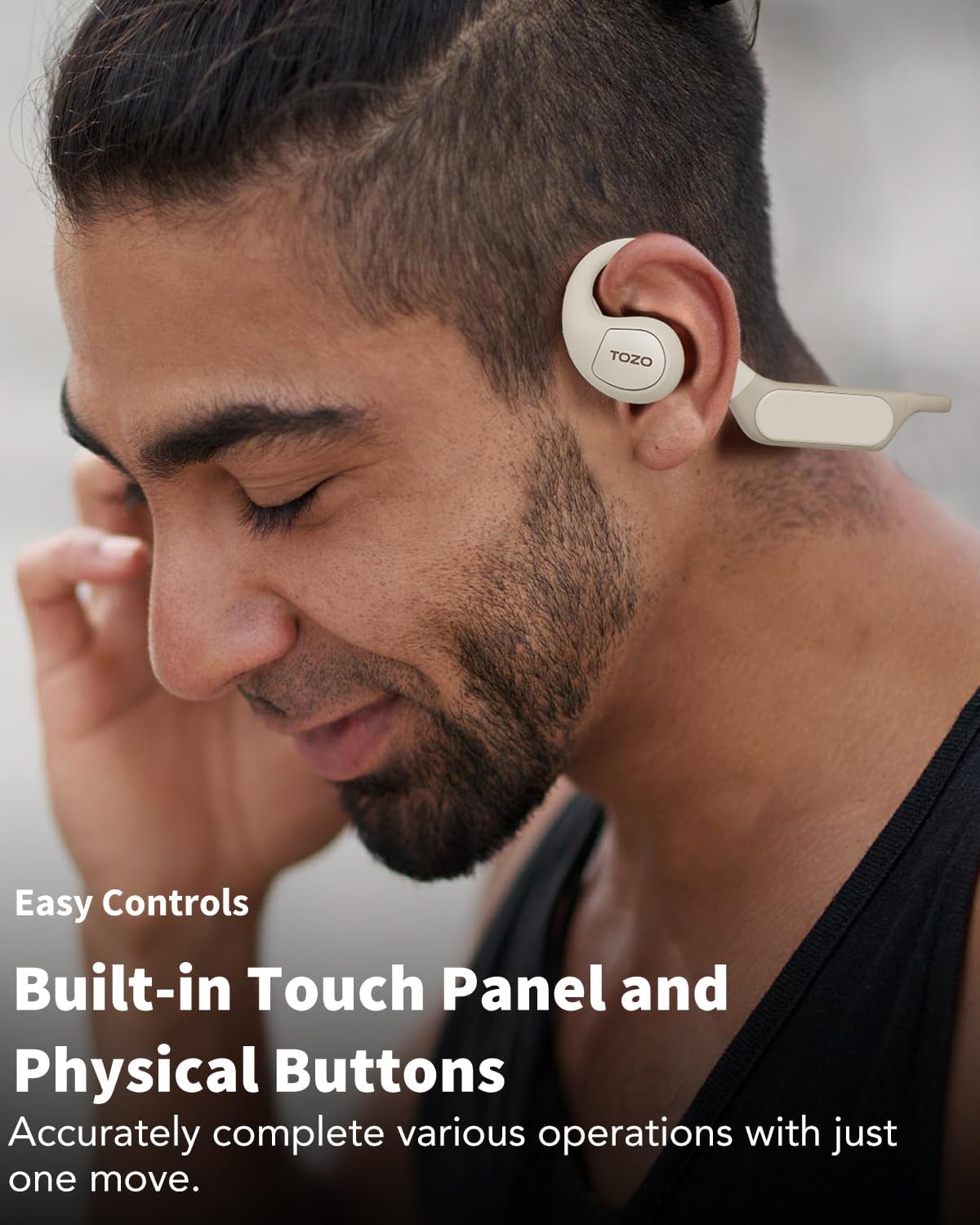 Auriculares Tozo Openreal Open Ear Bluetooth 5.3 Air Condu..
