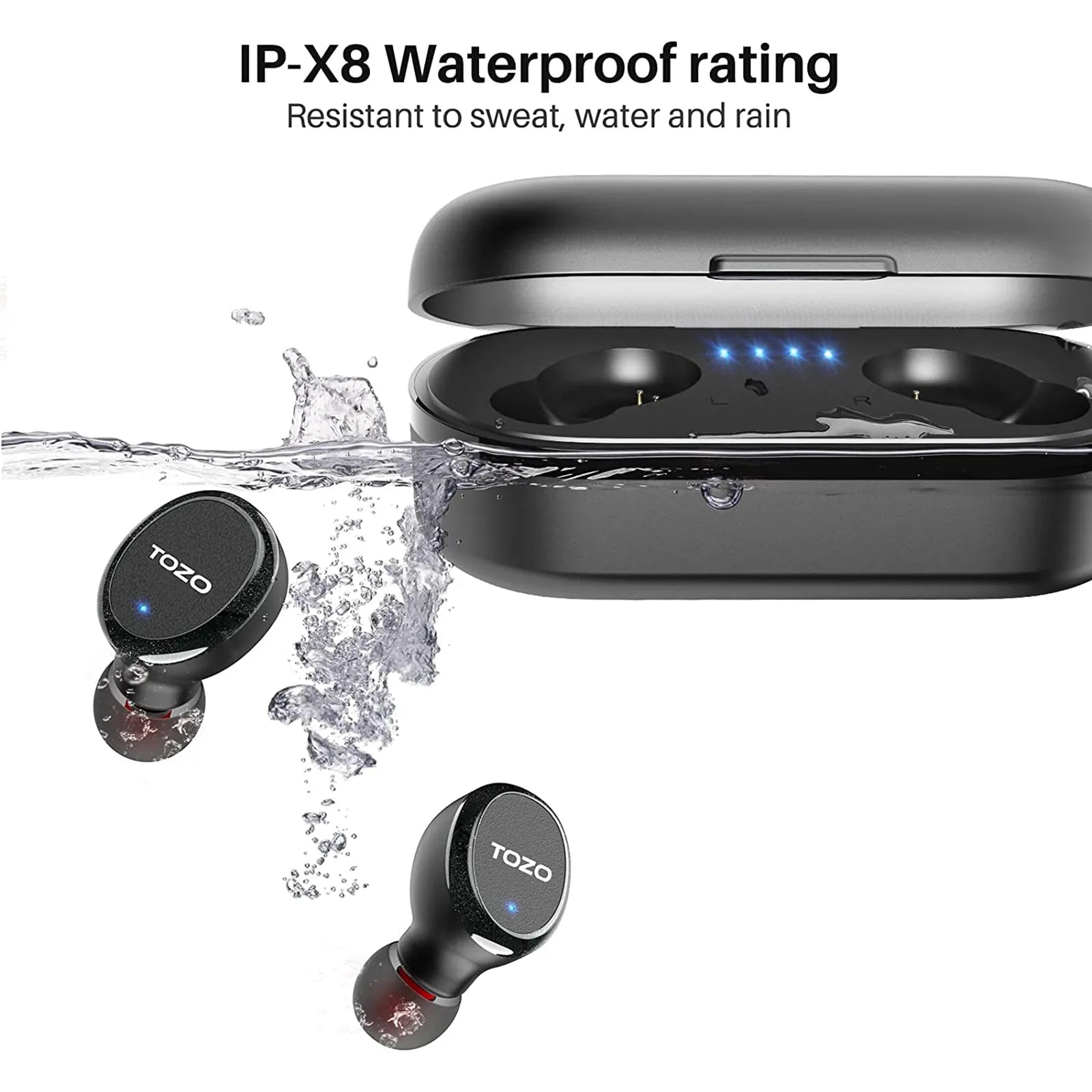 Best Earbuds Wireless Under 100tozo T10 Wireless Earbuds With Bluetooth  5.3, Ipx8 Waterproof, Mic