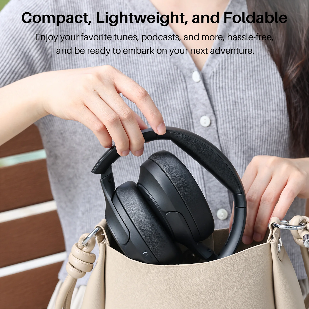 TOZO HT2  Hybrid Active Noise Cancelling Wireless Headphones