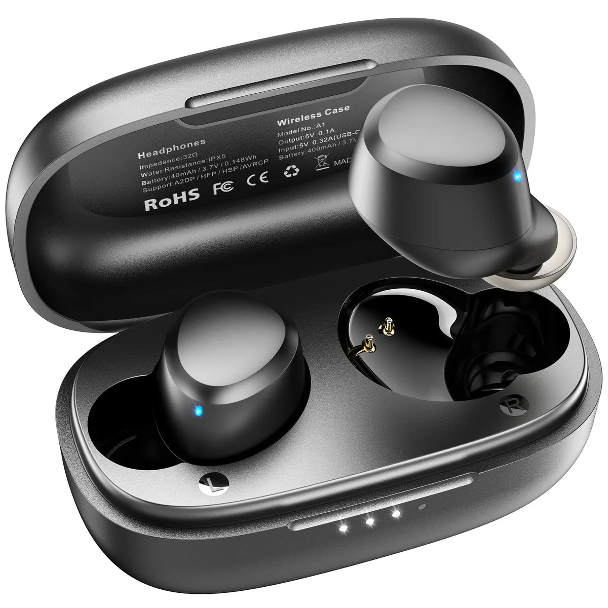 TOZO a1 wireless earbuds black