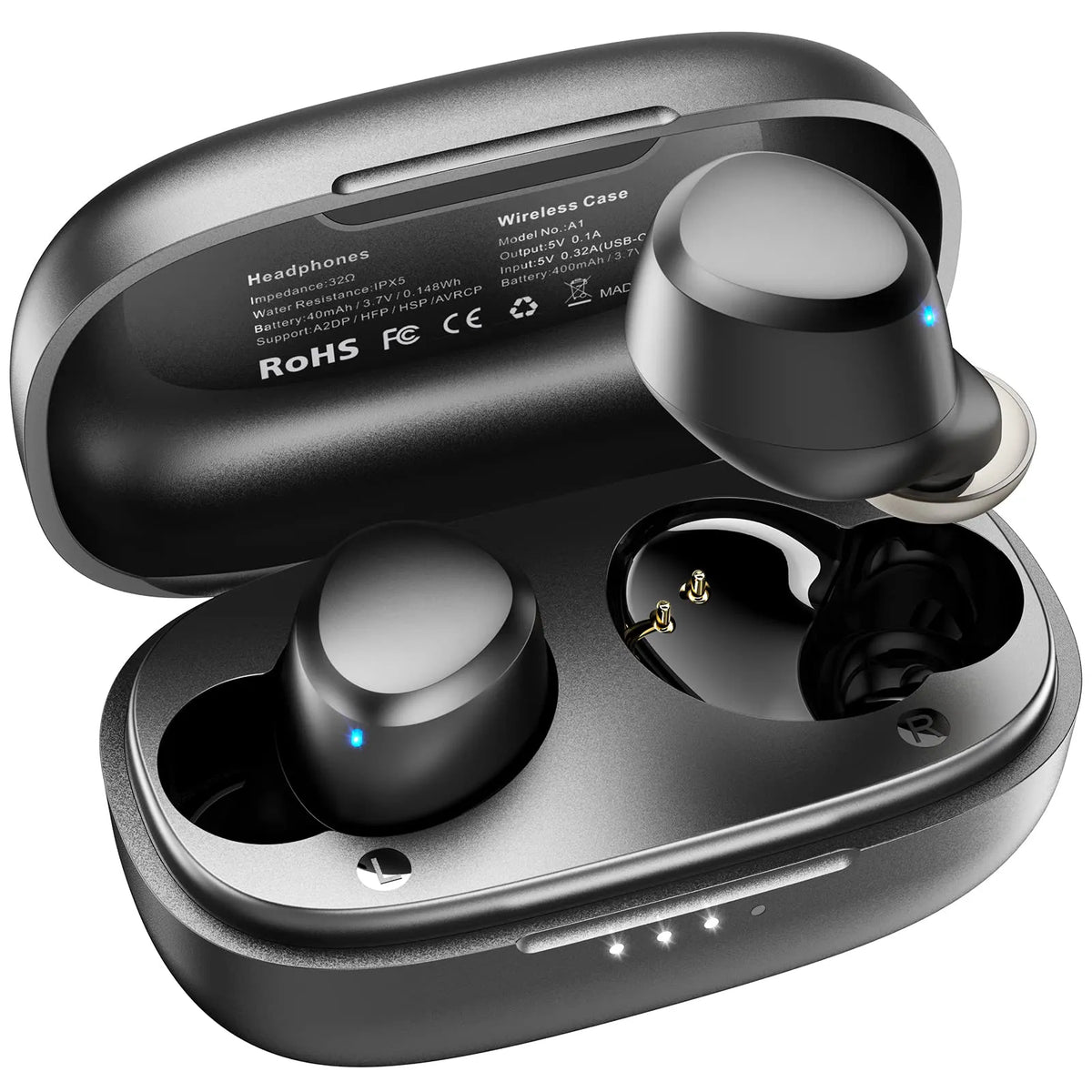 TOZO-auriculares inalámbricos A2 con Bluetooth 5,3, miniaudífonos
