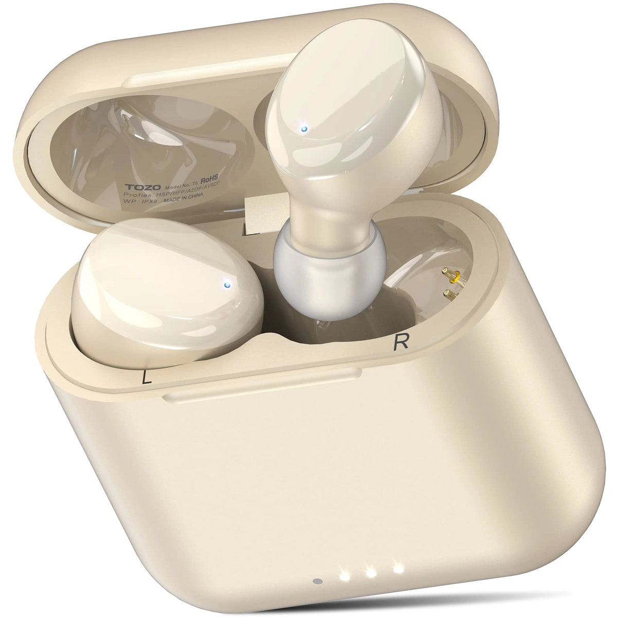 TOZO t6 true wireless earbuds champagne