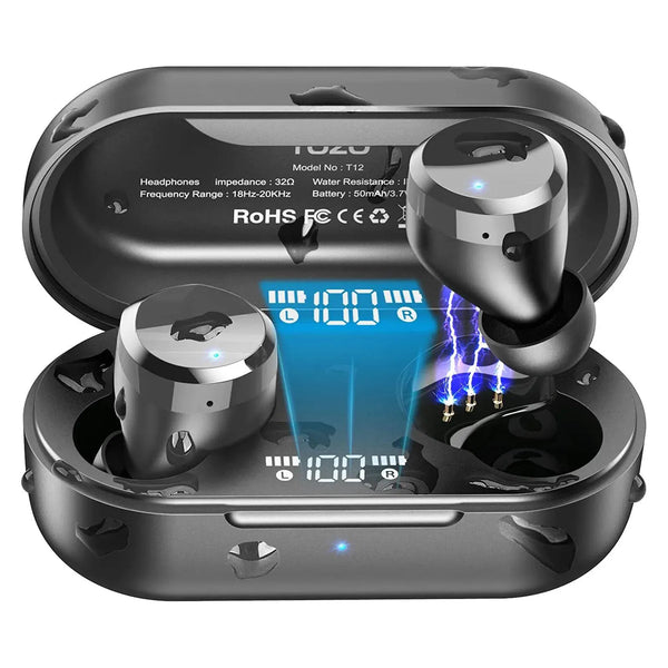 T12 Wireless Earbuds-IPX8 Waterproof-TOZO