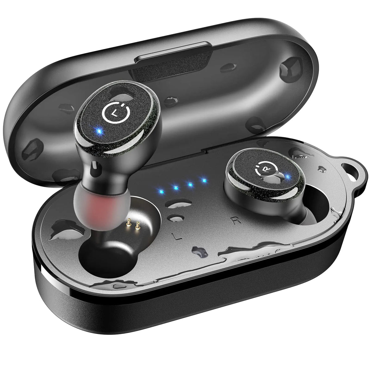 TOZO T10 True Wireless Earbuds in-Ear Bluetooth Headphones Stereo Calls  Touch Control IPX8 Waterproof Bluetooth5.3 - Khaki (Charging Case Included)  