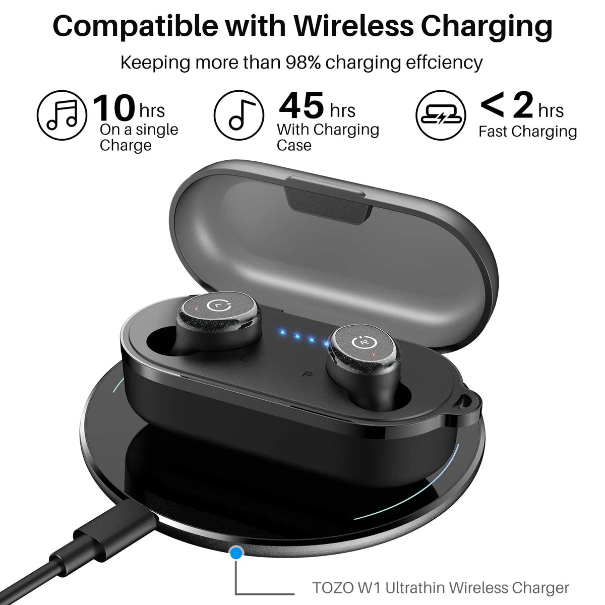 Wireless Earbuds, Bluetooth 5.3 Headphones in Ear with 4 ENC Noise  Cancelling Mic, Bluetooth Earbuds 38H Playtime, 2023 HiFi Stereo Deep Bass  Wireless Earphones, IP7 Waterproof, USB-C Fast Charge: :  Electronics 