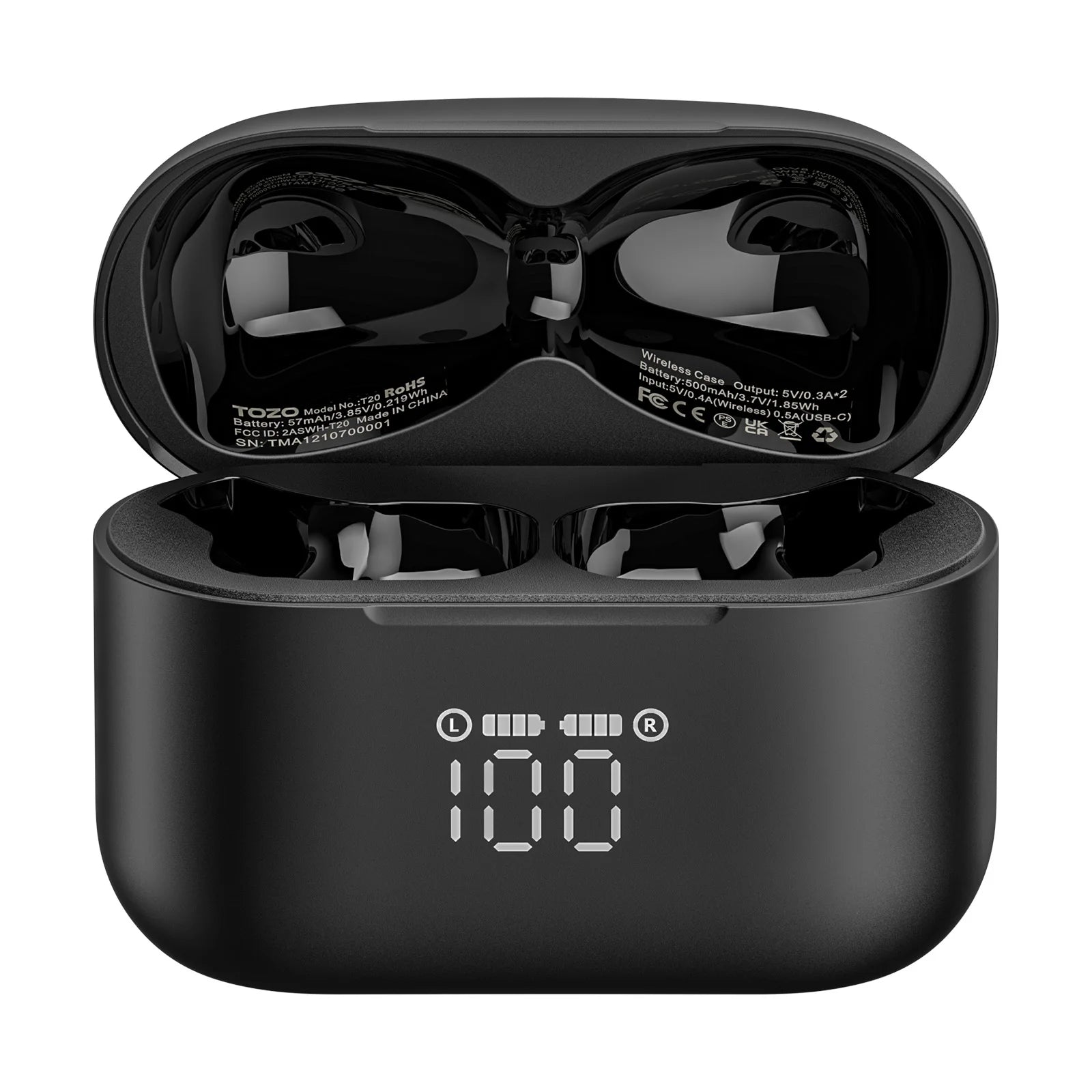 TOZO T20 Bluetooth Earbuds Charging Case