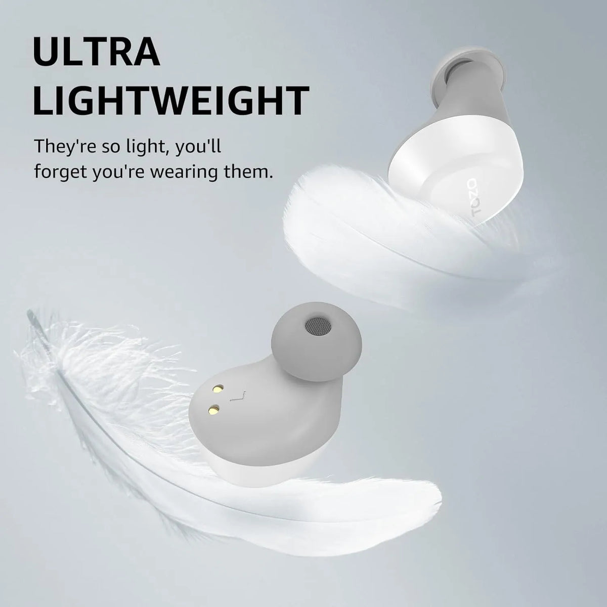 TOZO a1 matte white ultra lightweigt