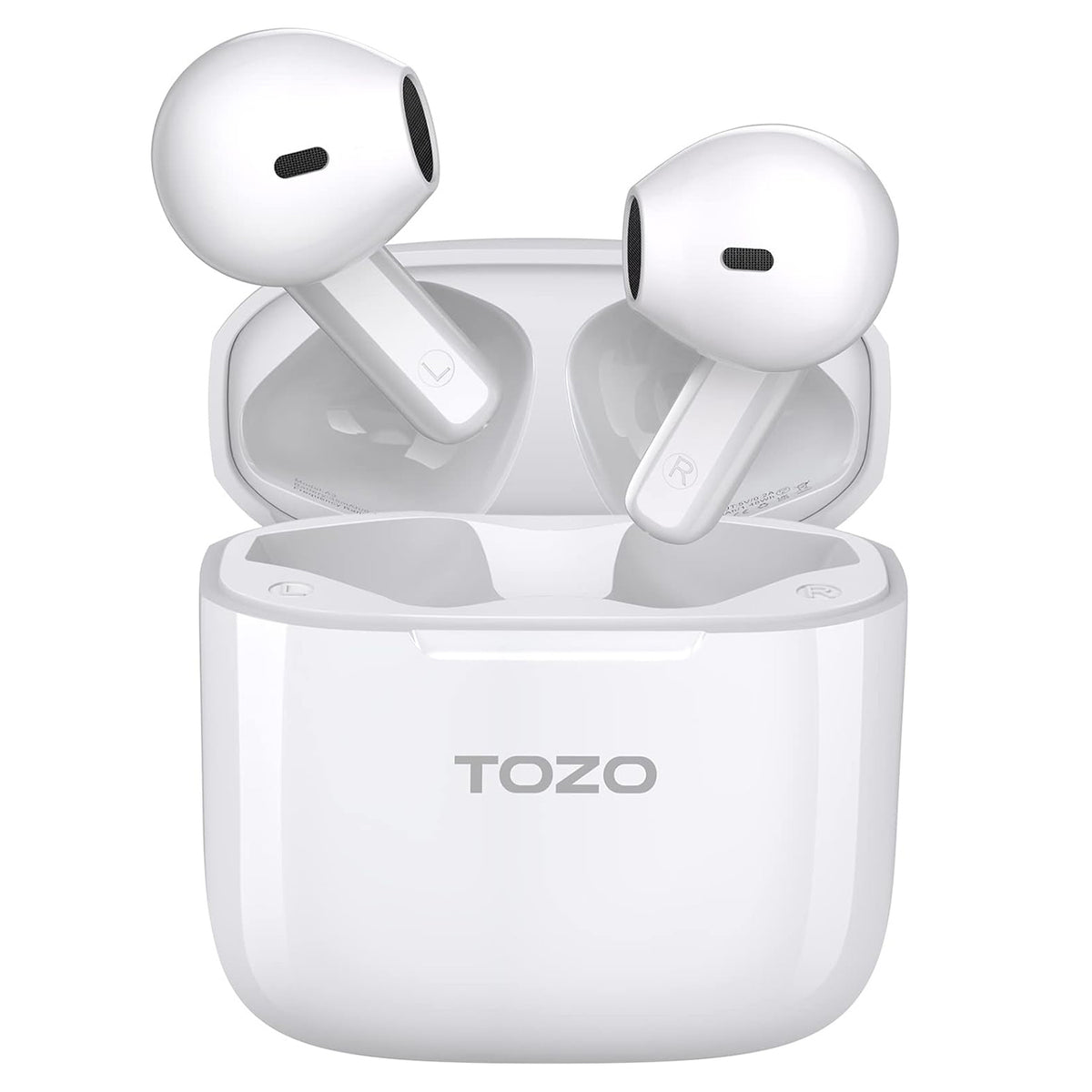 TOZO a3 half in-ear liightweight earbuds white