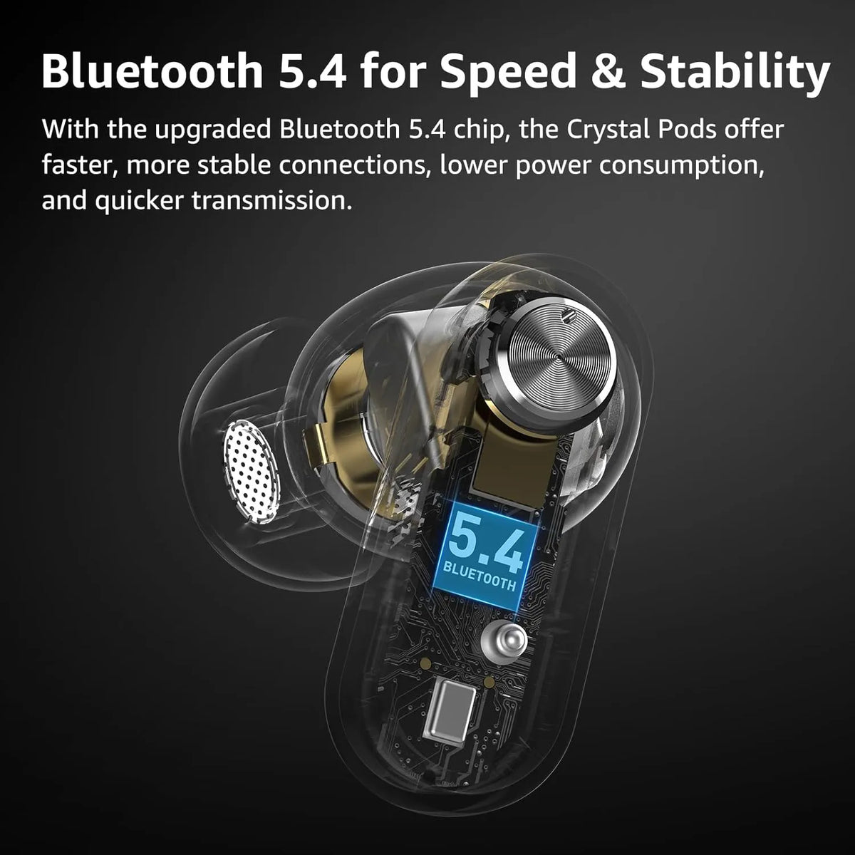 tozo crystal pods bluetooth5.4