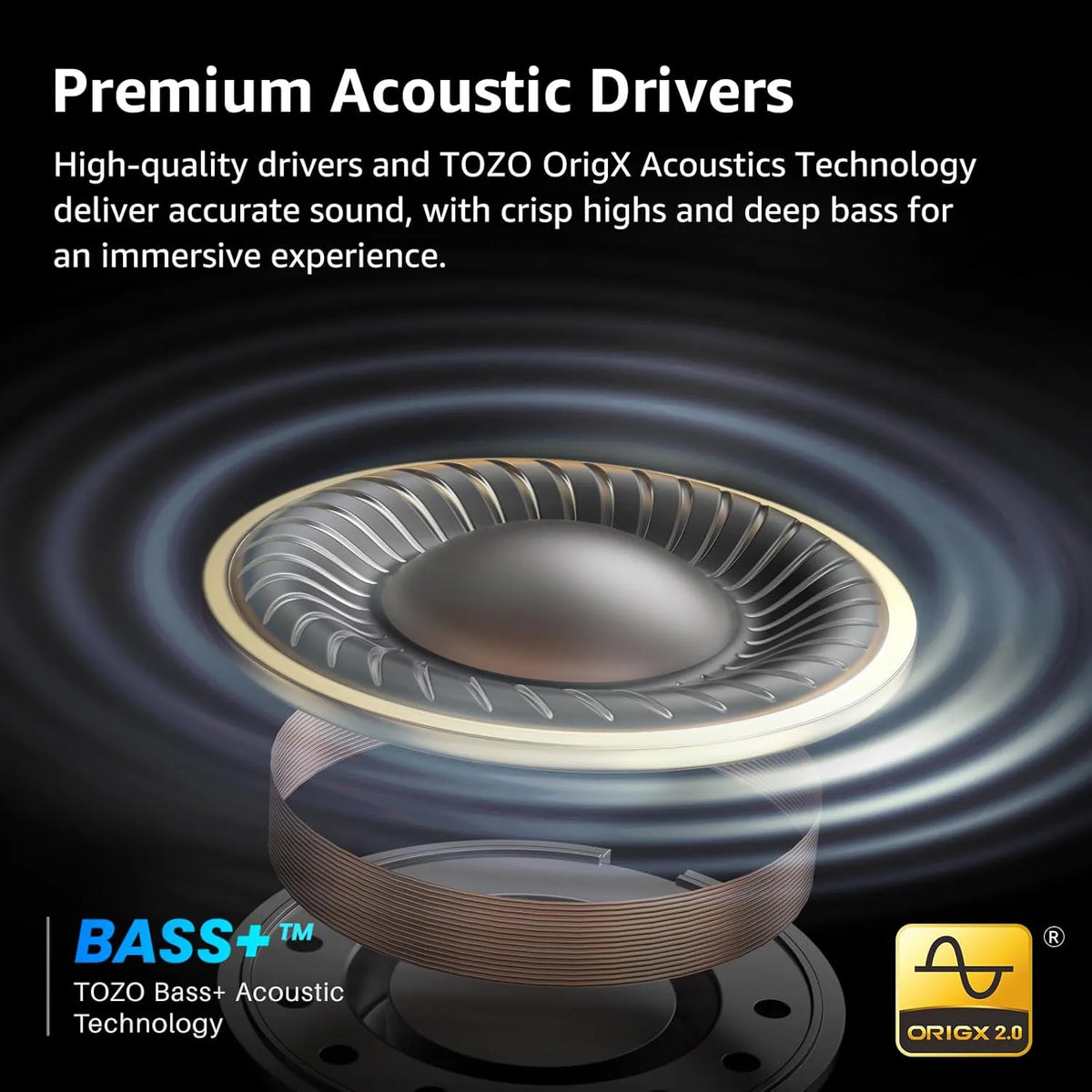 tozo crystal pods premium acoustic drivers