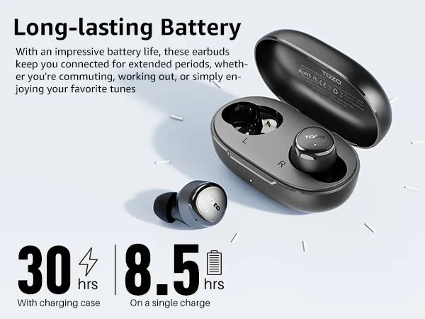 e1 earbuds battery life