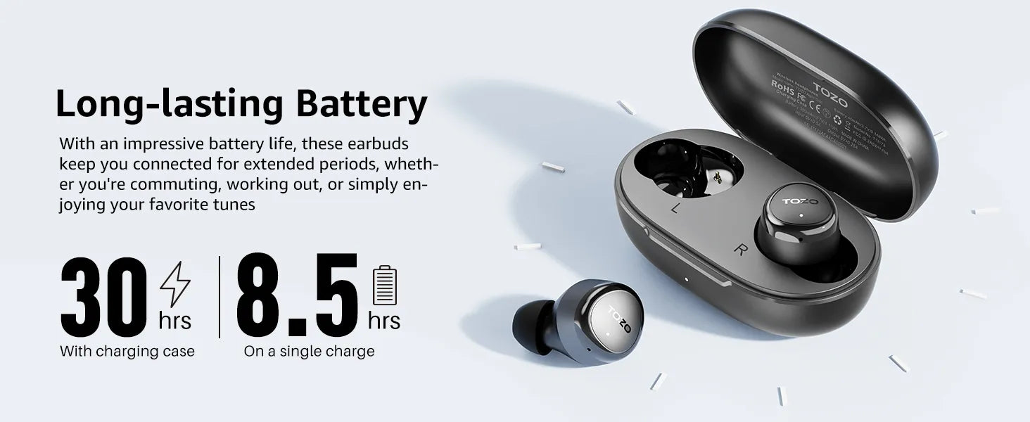 e1 earbuds battery life