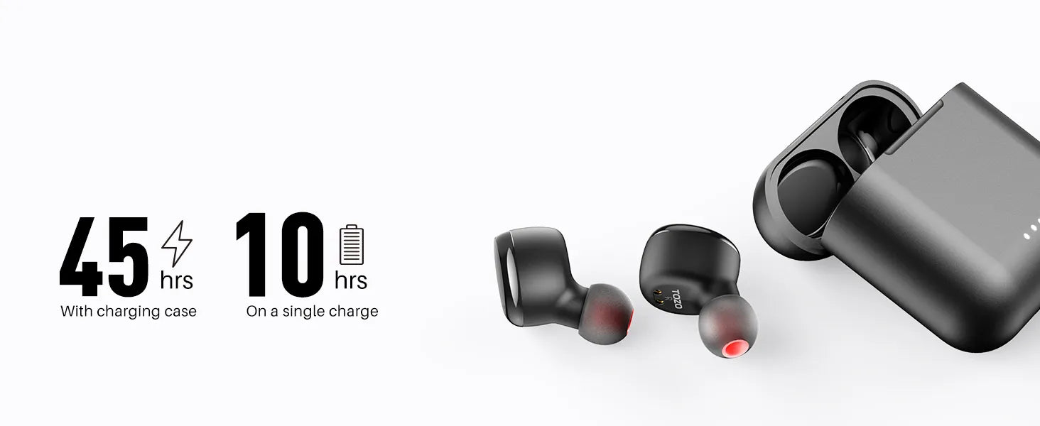 t6 Up to 45 hours of listening time