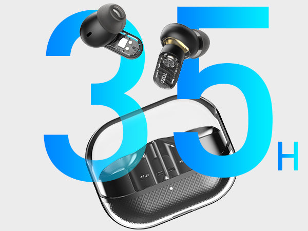 TOZO aerosoud3 earbuds long battery life