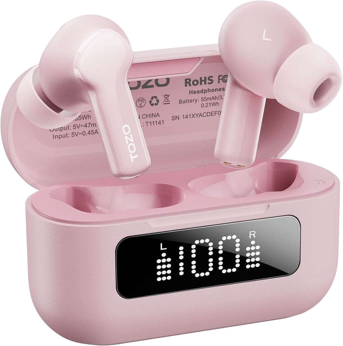 TOZO nc3 earbuds pink