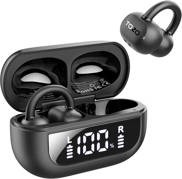 TOZO OpenRhyme Open Ear Clip Headphones | TOZO Official