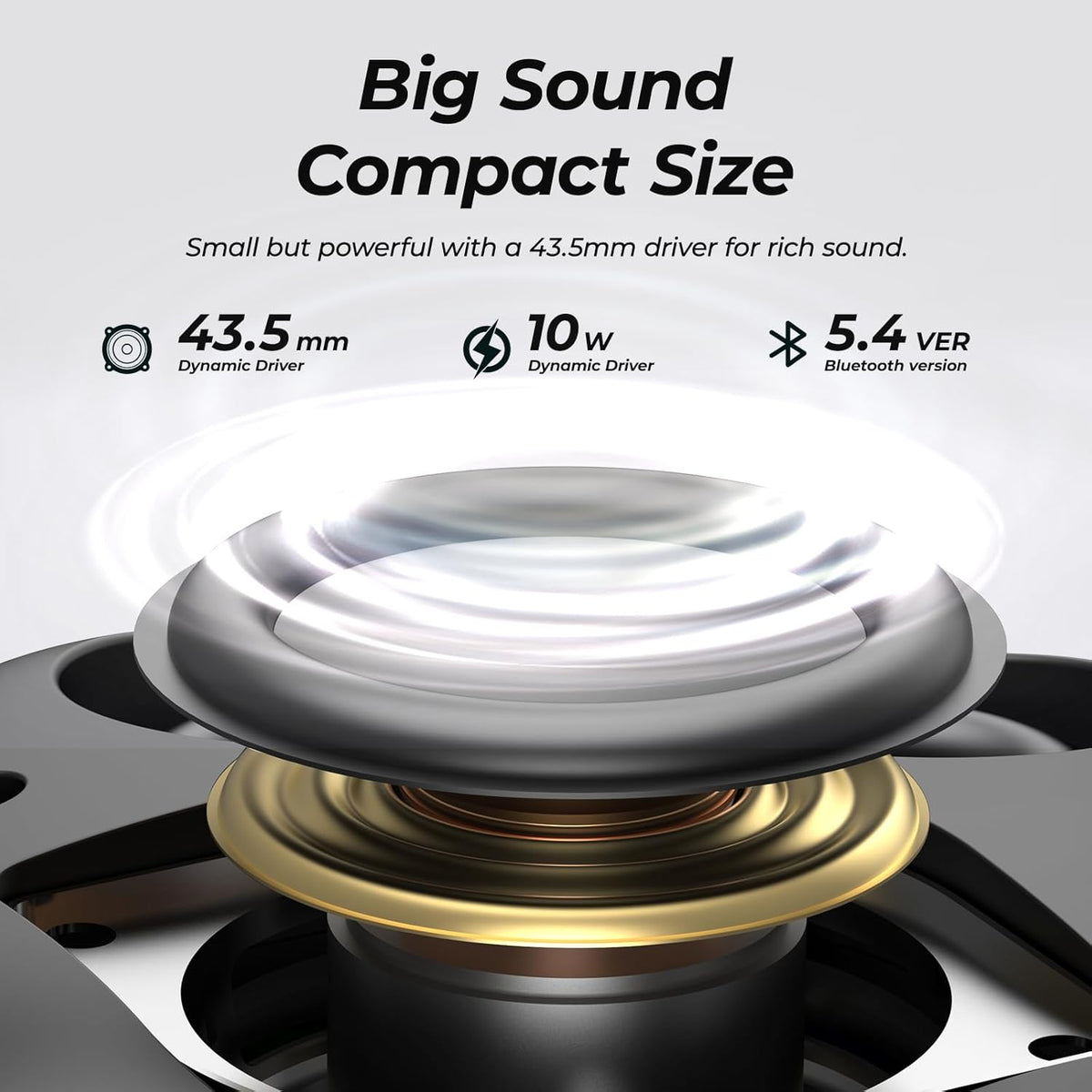 TOZO pe1 black big sound compact size