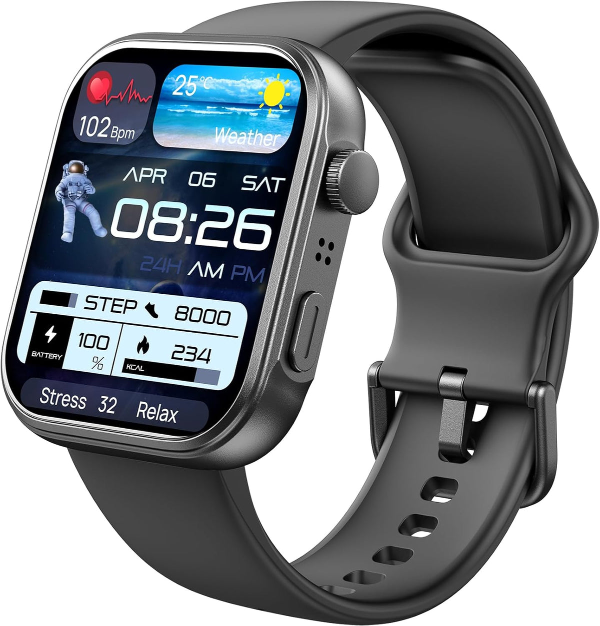 TOZO s6 smartwatch balck