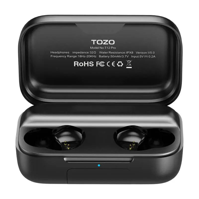 TOZO t12 pro charging case black