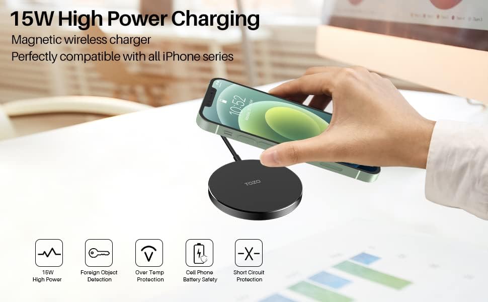 TOZO w6 15w high power charging